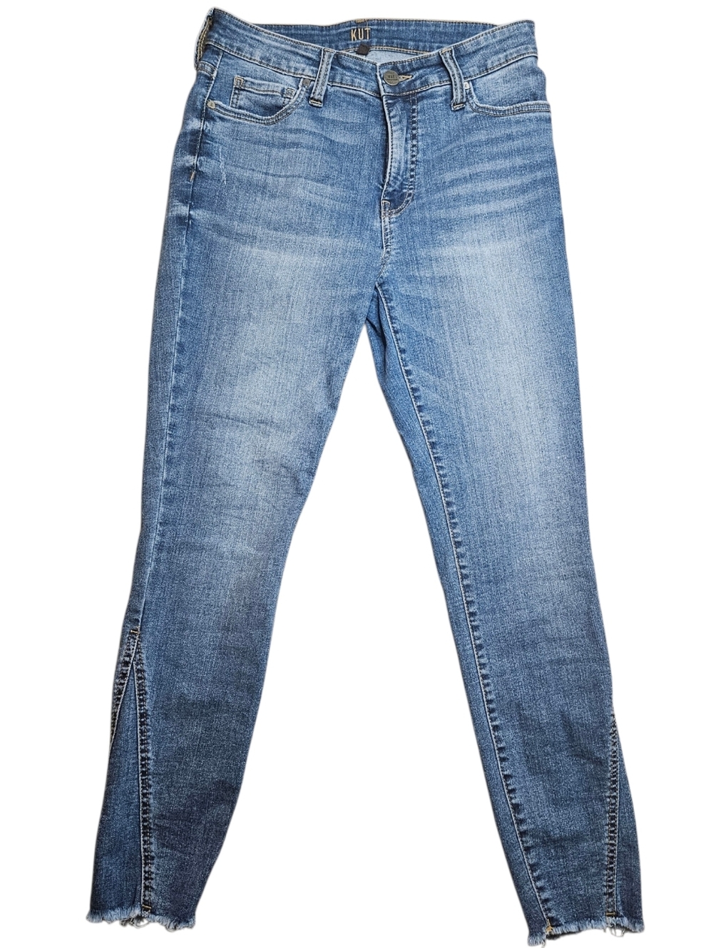 Kut from the Kloth 6 Blue High Rise Ankle Skinny Jeans - Picture 2 of 9